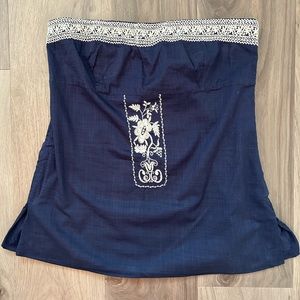 J Crew strapless top